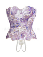 Sexy Hollow Out Corset Top Women Lace Double-layer Streetwear Party Club Corset Clothing - Image 4