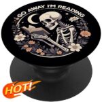 Gothic Reading Phone Holder Sticker