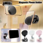 Magnetic Vacuum Car Phone Holder 360° Foldable Dashboard Mount For iPhone Samsung - Image 10