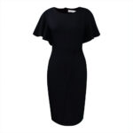 Feifei sleeve plus size round neck dress - Image 6