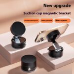Magnetic Vacuum Car Phone Holder 360° Foldable Dashboard Mount For iPhone Samsung - Image 7