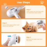 3 In 1 Pet Steam Brush – Cat & Dog Grooming Spray Comb - Image 7