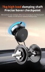 360° Magnetic Vacuum Car Phone Holder – Adjustable Dashboard & Windshield Mount for iPhone & Android - Image 8