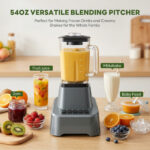 Professional Ice Cream Blender, Full-size Household Blender, Equipped With A 54-ounce Large-capacity Glass Cup - Image 9