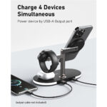 4 in 1 Magnetic Wireless Charging Station for iPhone Apple Watch Air Pods – Fast Charging Dock Stand - Image 2