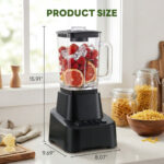 Professional Ice Cream Blender, Full-size Household Blender, Equipped With A 54-ounce Large-capacity Glass Cup - Image 4