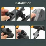360° Adjustable Car Dashboard & Windshield Phone Mount - Image 2
