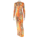 Round-neck Long-sleeve Retro Trendy Dress - Image 4