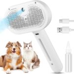 3 In 1 Pet Steam Brush – Cat & Dog Grooming Spray Comb