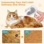 3 In 1 Pet Steam Brush – Cat & Dog Grooming Spray Comb - Image 5