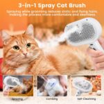 3 In 1 Pet Steam Brush – Cat & Dog Grooming Spray Comb - Image 9