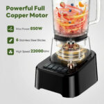 Professional Ice Cream Blender, Full-size Household Blender, Equipped With A 54-ounce Large-capacity Glass Cup - Image 2