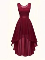 New Front-short Back-long Slim-fit Sleeveless Dress - Image 7