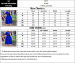 Women's Clothes Flared Sleeves Solid Color Plus Size Dress - Image 5