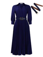 Women's Solid Color Plus Size Dress - Image 7