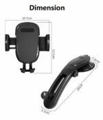 360° Adjustable Car Dashboard & Windshield Phone Mount - Image 4
