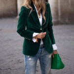 Velvet Lapel Casual Suit Business Fashion Slim Single-breasted Jacket Outwear Clothing For Women - Image 2