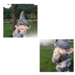 Pooping Naughty Gnome Miniature Statue Funny Resin Home Garden Ornament US - Image 8